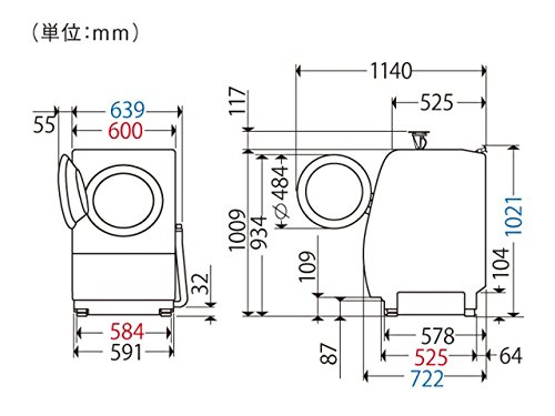 Amazon | Panasonic ドラム式洗濯乾燥機 左開き 10kg クリスタル