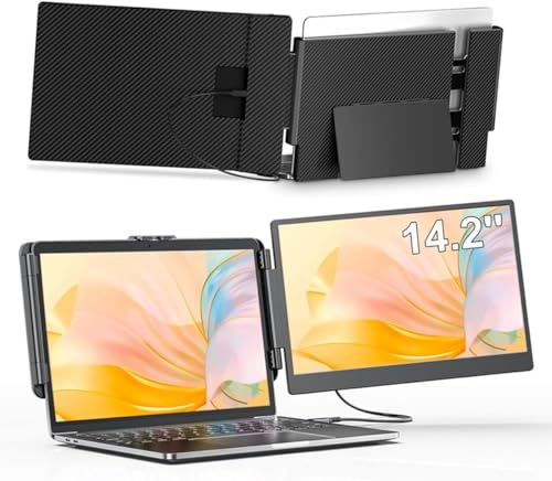 Amazon.co.jp: 14.2 インチ デュアルディスプレイ ダブルモニター