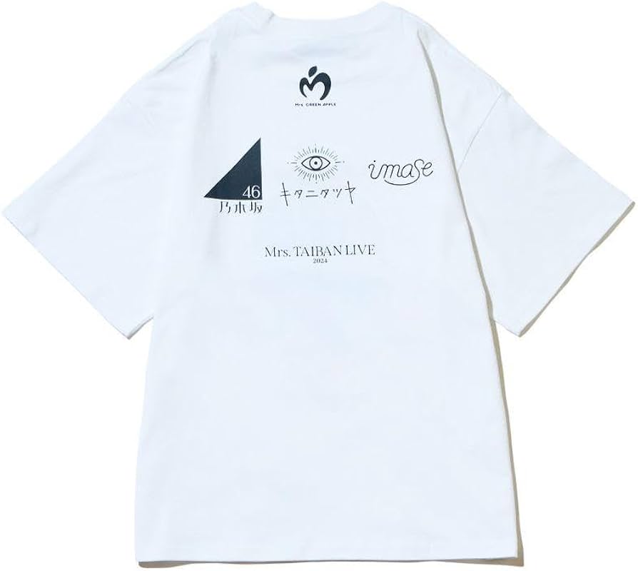 Amazon.co.jp: Mrs. GREEN APPLE 2024 ライブツアー ロゴ 半袖Tシャツ