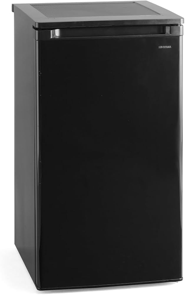 Amazon.co.jp: アイリスオーヤマ 冷凍庫 60L ブラック IUSD-6B-B 前