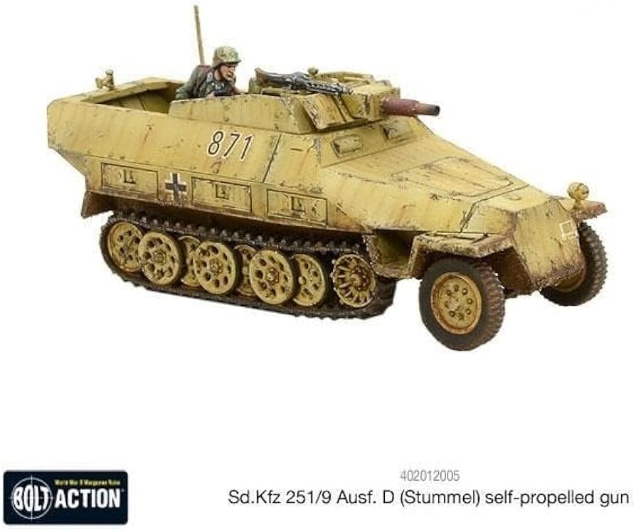 Amazon.com: Bolt Action Sd.Kfz 251/9 Ausf D (Stummel) Half Track 1