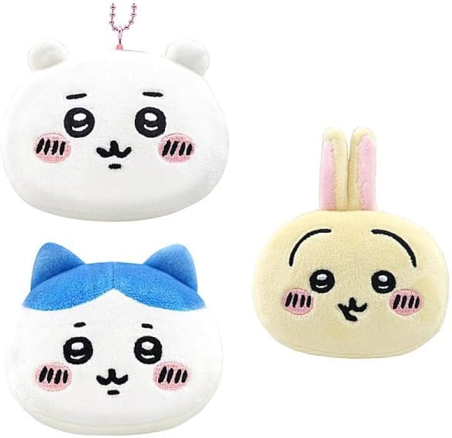 Amazon | ちいかわ もちもちフェイスマスコット 3種フルコンプセット