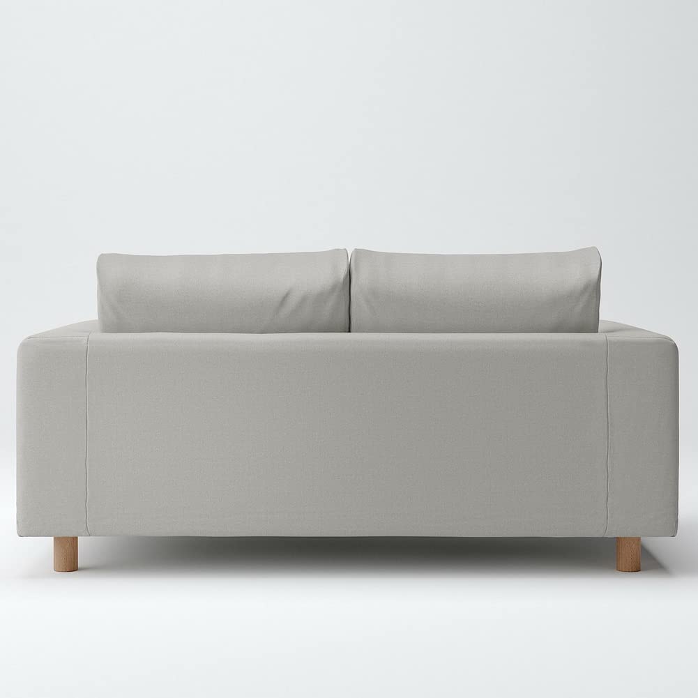 Amazon｜無印良品 カバー 杢ライトグレー 綿帆布 ソファ本体 2シーター