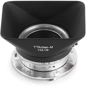 Amazon | TTArtisan 28mm F5.6 Mマウント ライカM シルバー レンズ 銘