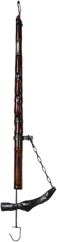 Amazon.co.jp: 囲炉裏 自在鉤 天然竹 漆塗り 小 山中 : ホーム＆キッチン