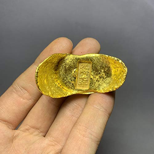 Amazon.co.jp: LAOJUNLU アンティーク銅元宝明清朝金元宝金貨金貨金地