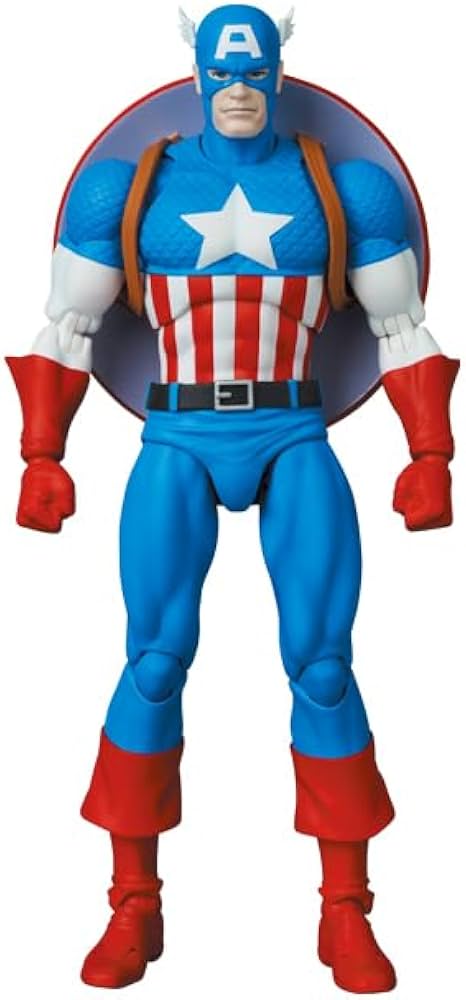 Amazon.com: MEDICOM Toy MAFEX Captain-America(Comic Ver.) Action