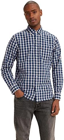 Levi's Men's 85748-0068 Classic 1 Pocket Standard Shirt, Blue, M