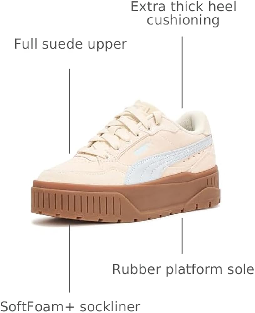 Amazon.com | Puma Women's Karmen II Idol Sneaker, Alpine Snow-Sea