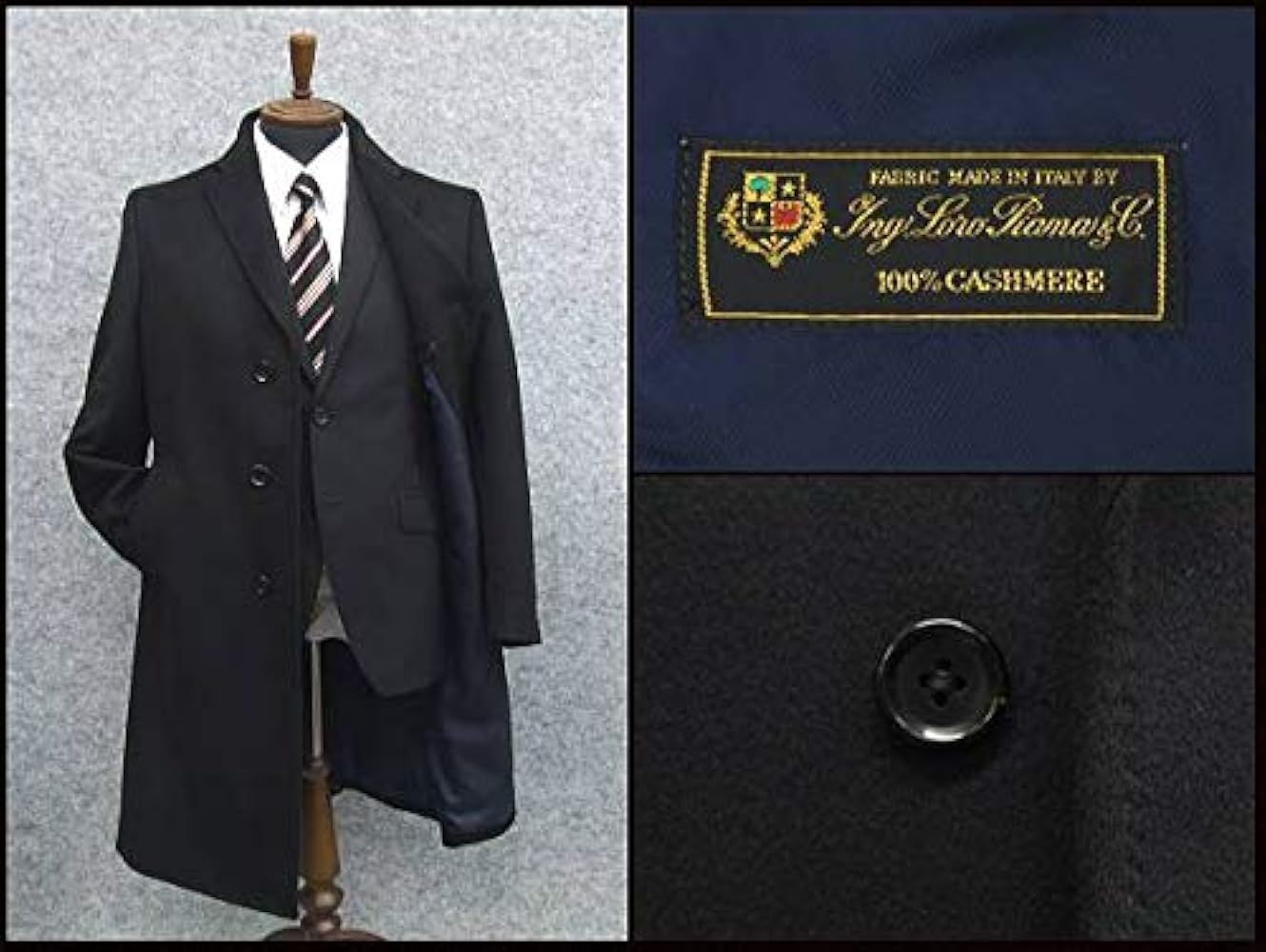 Amazon | [ロロピアーナ] カシミヤ100％ シングルチェスターコート