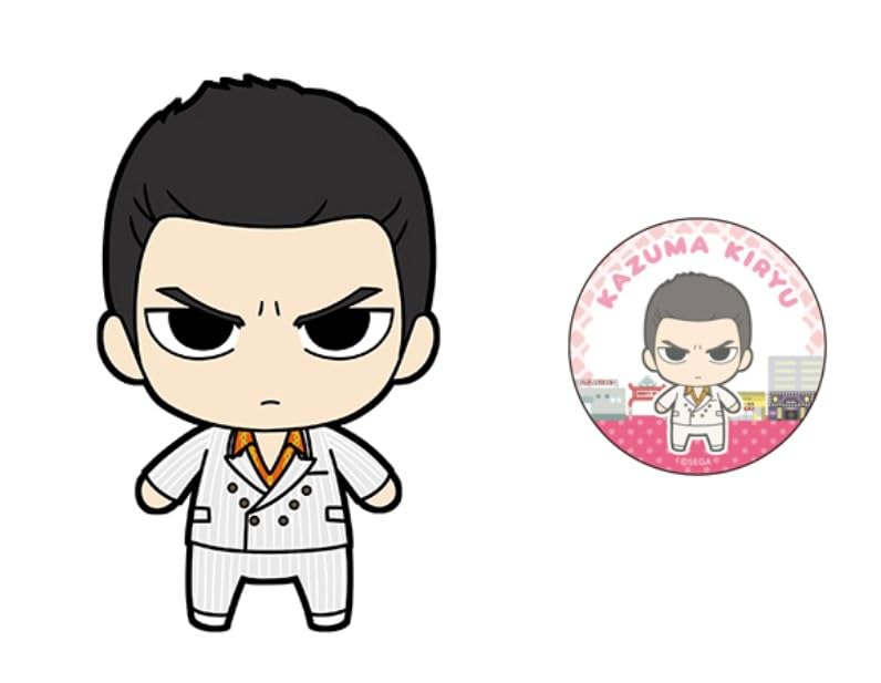 Amazon.co.jp: 龍が如く 0 ぬいぐるみ＆缶バッジセット 桐生 一馬