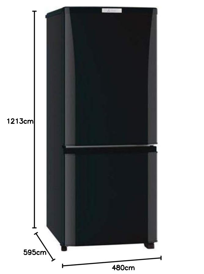 Amazon.co.jp: MR-P15E-B(サファイアブラック) Pシリーズ 2ドア冷蔵庫