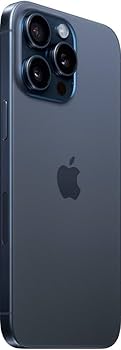 Amazon.com: Apple iPhone 15 Pro Max, 512GB, Blue Titanium - GSM