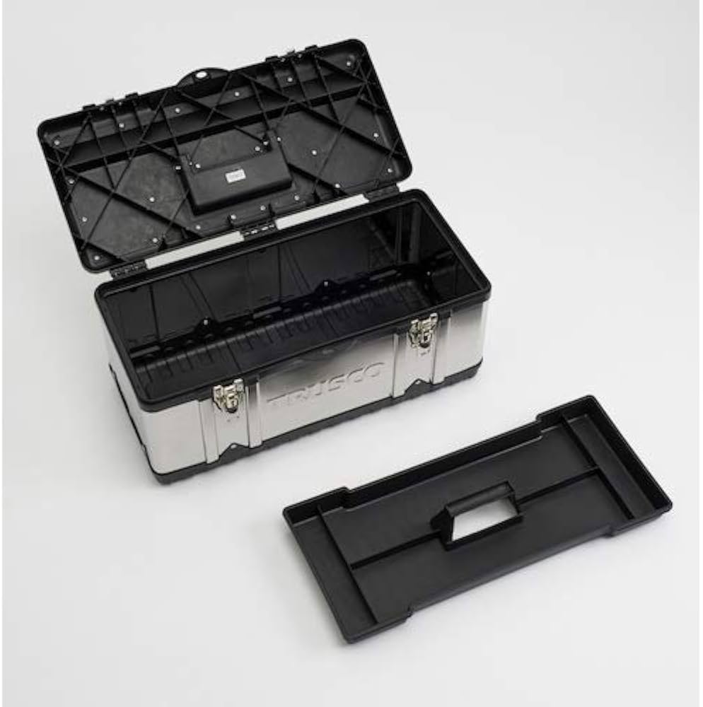 Amazon | トラスコ中山(TRUSCO) ステンレス工具箱 シルバー Lサイズ