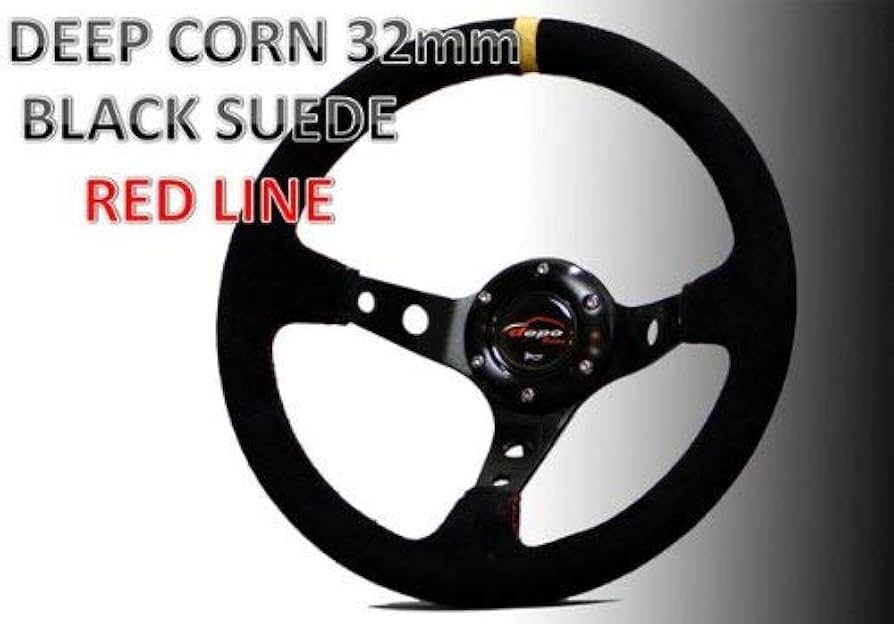 Amazon | ステアリング 32φ ディープコーン 70mm 本革バックスキン