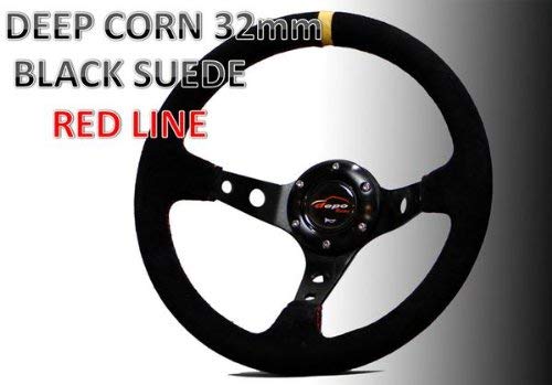 Amazon | ステアリング 32φ ディープコーン 70mm 本革バックスキン