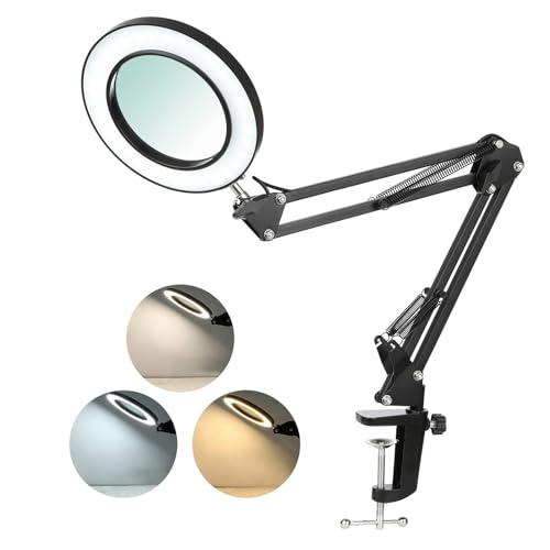 Amazon | 拡大鏡 スタンドルーペ クリップ式 倍率8倍 レンズ直径10.5CM