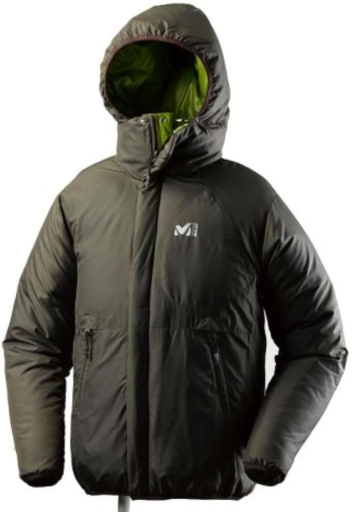 Amazon | (ミレー)Millet リバーシブルダウンジャケット 1458 カーキ