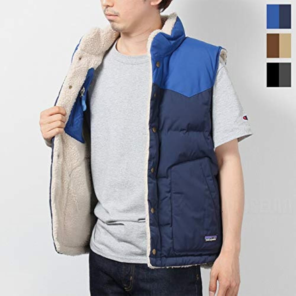 Amazon | [パタゴニア] ダウンベスト フリース リバーシブル メンズ