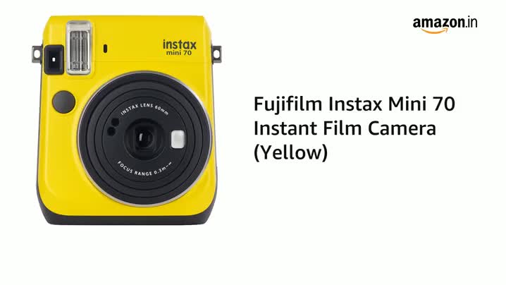 Buy Fujifilm Instax Mini 70 Instant Film Camera (Yellow) Online at