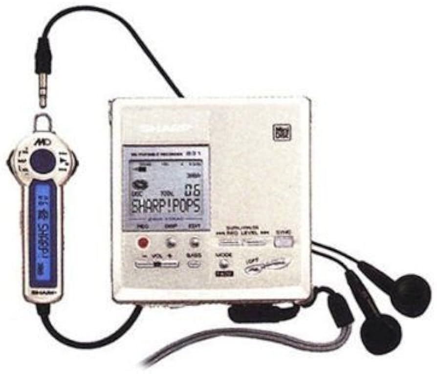 Amazon | SHARP ポータブルMDレコーダー 録再機 MD-MT831-S アーク