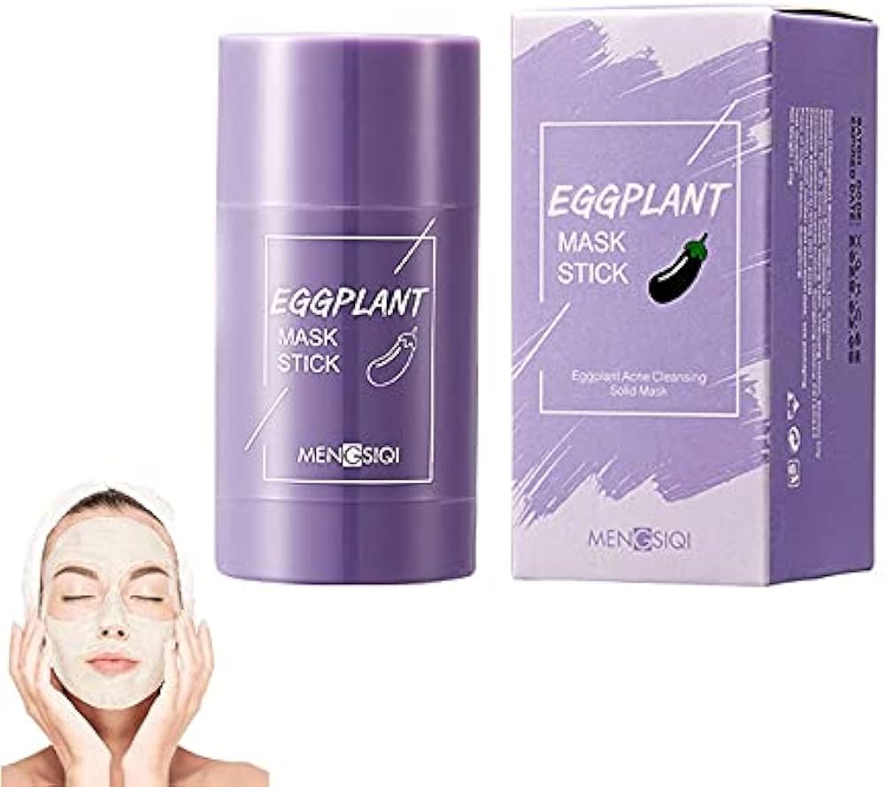 Face Mask Skincare,Eggplant Mask stick,Eggplant Purifying Clay