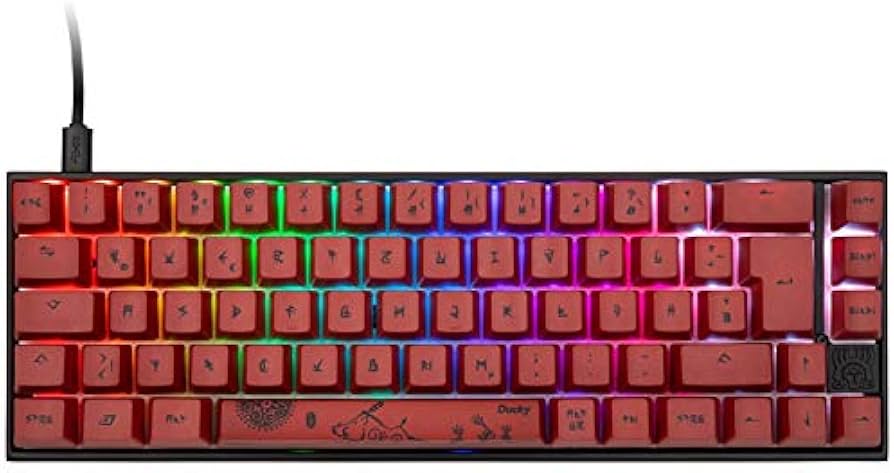 Ducky Year of The Pig, MX-Red, RGB LED - Black: Keyboards: Amazon