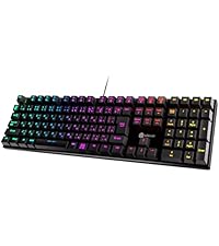 Amazon | iClever ゲーミングキーボード テンキーレス 赤軸 メカニカル