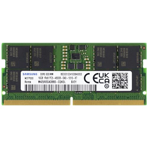 Amazon.co.jp: Samsung 16GB DDR5 4800MHz PC5-38400 CL40 SODIMM 1Rx8