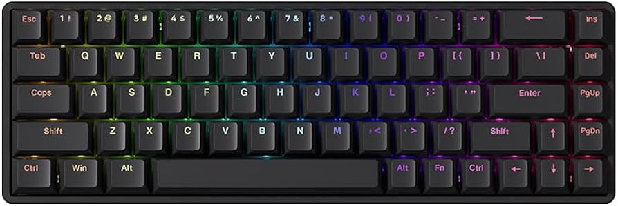 Amazon.co.jp: ゲーミングキーボード ATK 68 Black L マグネティック