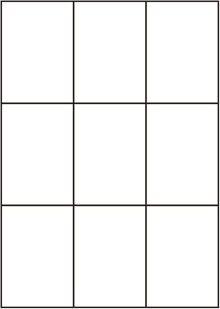 Amazon.co.jp: E9G(VP) ラベルシール 1ケース 500シート B4 9面 121.3