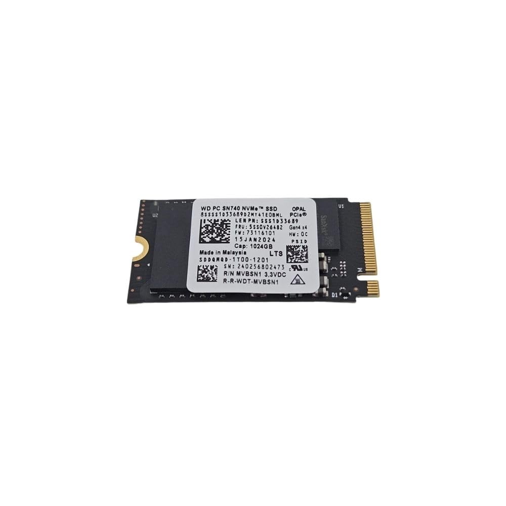 Amazon.com: WD SN740 1TB M.2 NVMe PCIe Gen4 x4 SSD 適用於Thinkpad