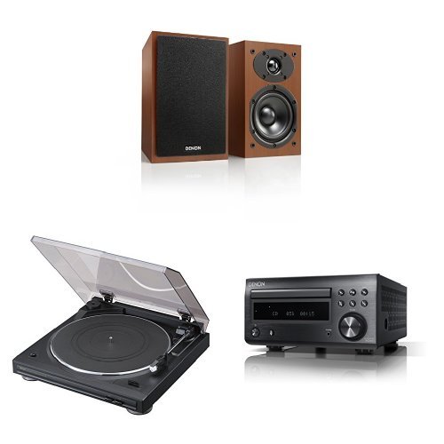 Amazon.co.jp: Denon レコードプレーヤー/スピーカーセット チェリー