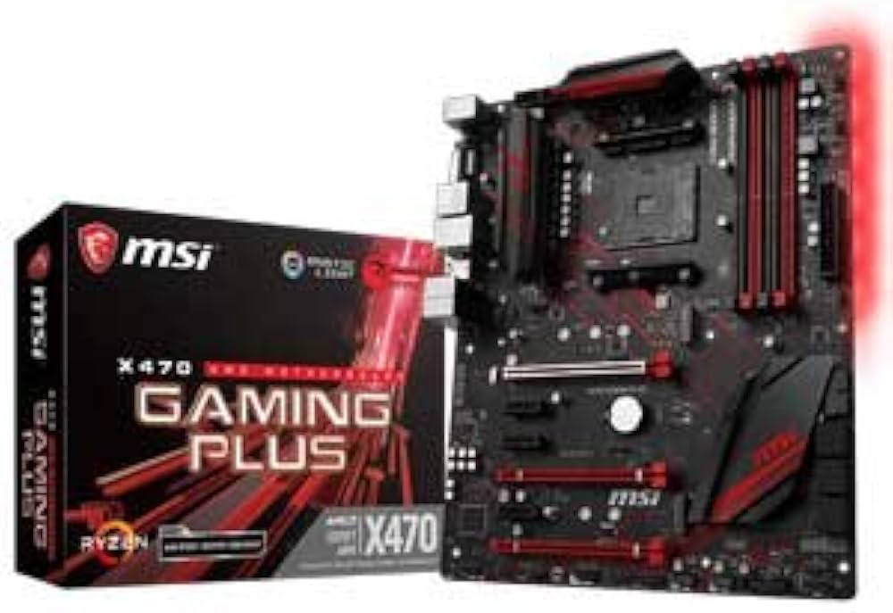 Amazon | MSI X470 GAMING PLUS ATX ゲーミングマザーボード [AMD X470