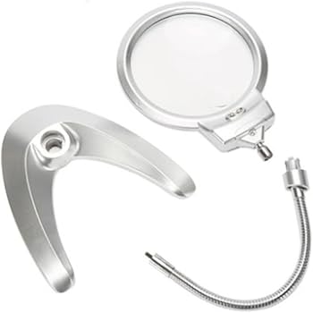 Amazon.co.jp: LEDライト付き ルーペ 携帯 スタンドルーペ 5倍/2倍