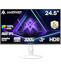 Amazon.co.jp: Amzfast 24.5インチ 320Hz ゲーミングモニター白 Fast