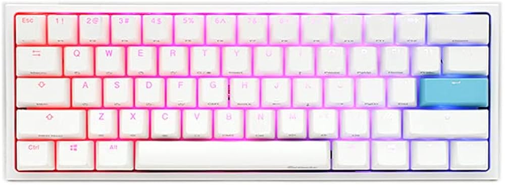 Amazon | Ducky One 2 Mini Pure White - RGB LED 60% ダブルショット