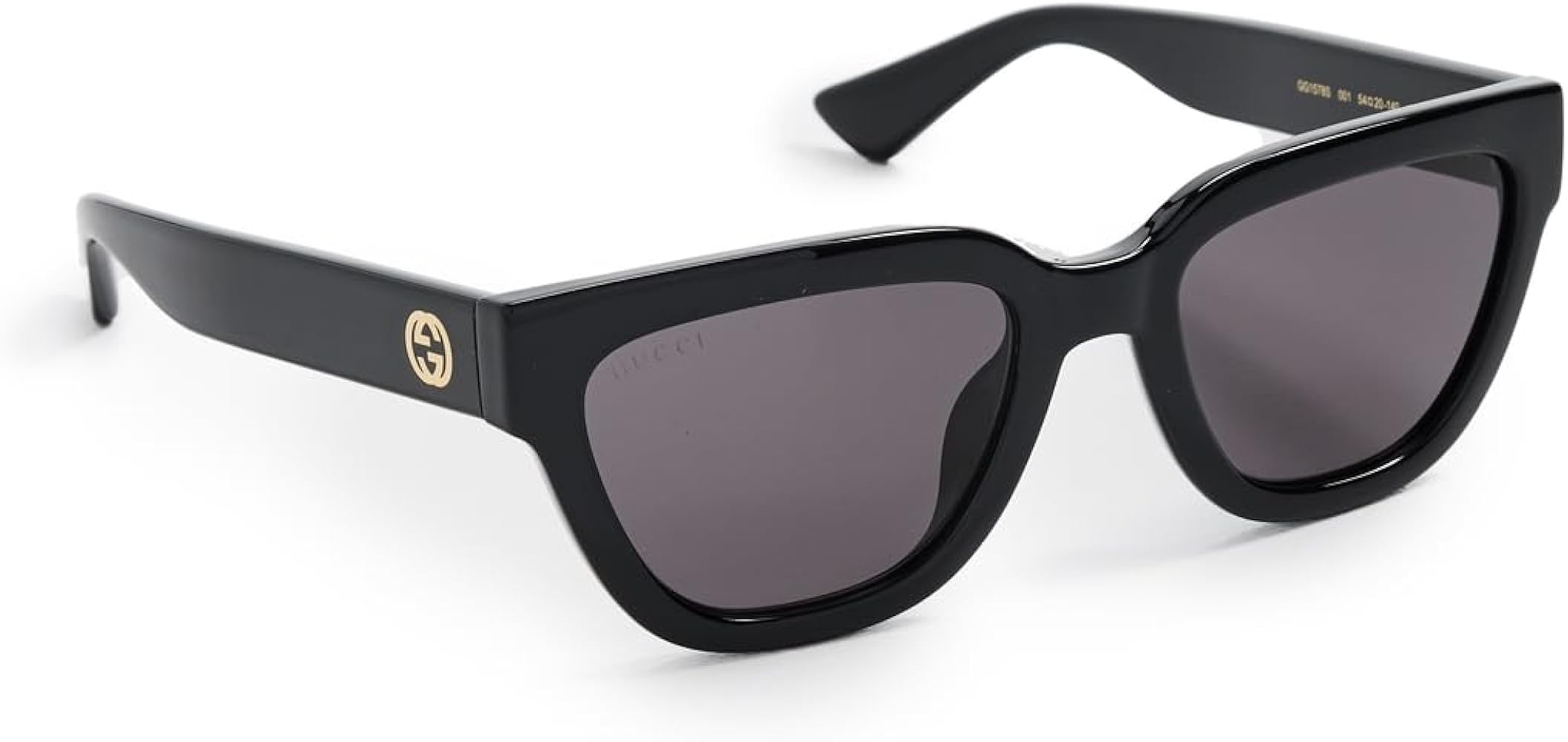 Amazon.com: Gucci Women's GG1578S Sunglasses, Black-Black-Grey
