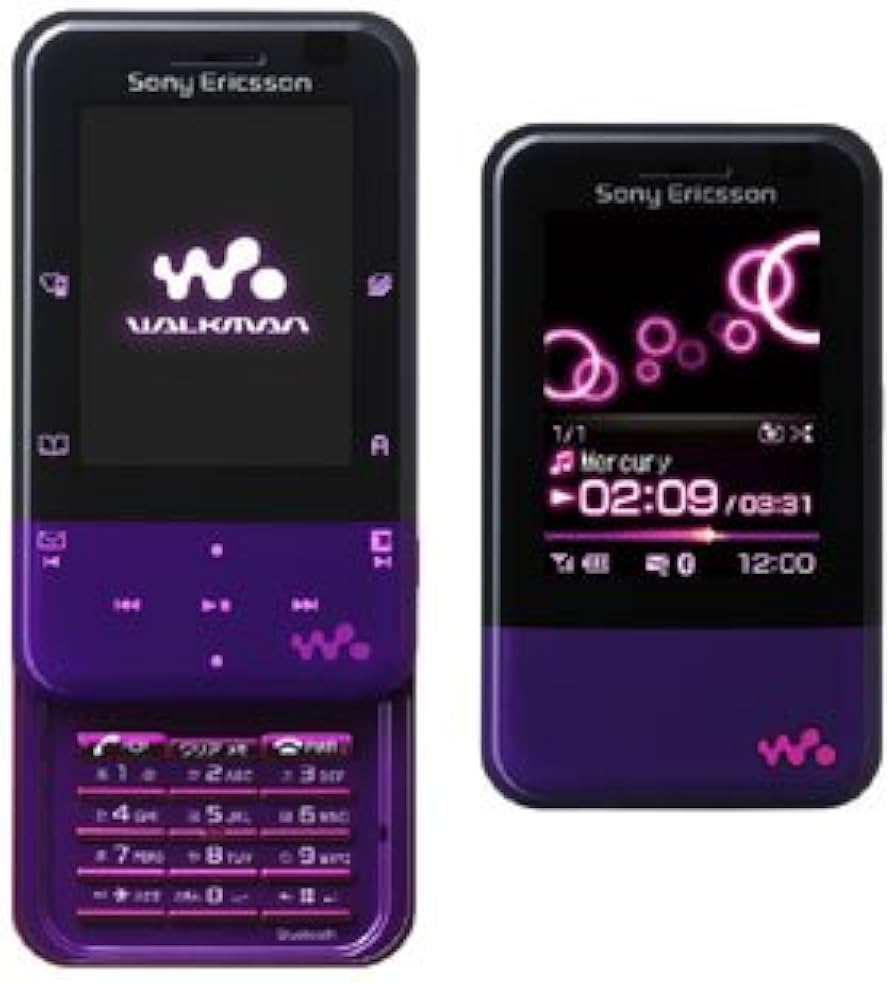 Amazon | Xmini (W65S) パープル×ピンク 携帯電話 白ロム au | 携帯