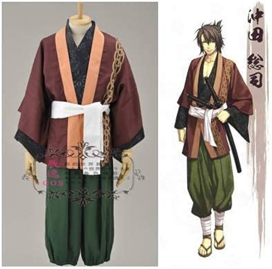 Amazon.co.jp: 和顺の动漫 薄桜鬼 沖田総司 コスプレ衣装 (M, 男) : ホビー