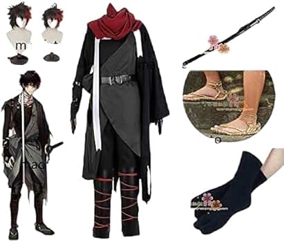 Amazon.co.jp: [YUOK] 刀剣乱舞 肥前忠広 コスプレ衣装 ウィッグ 靴
