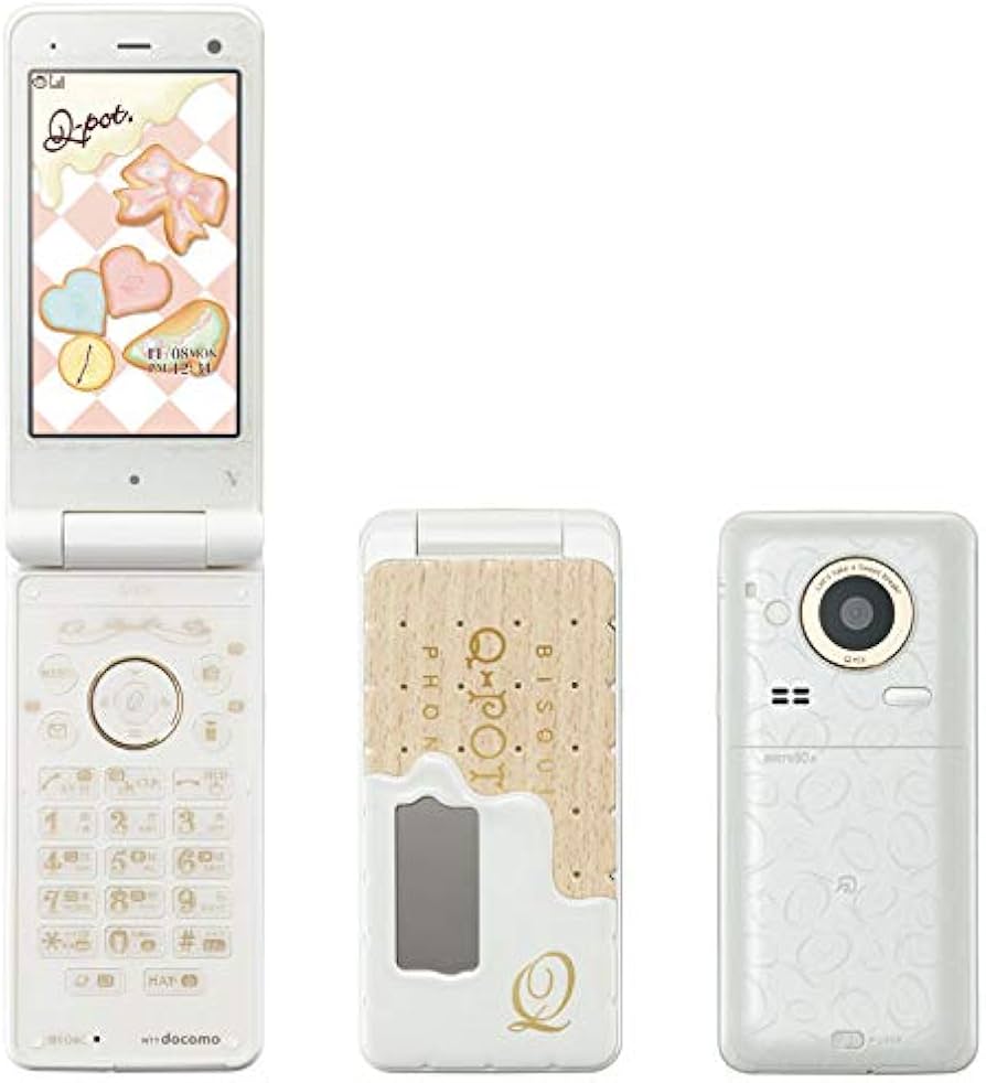 Amazon.co.jp: docomo SH-04C [Milk] Q-pot. Docomo White Rom Mobile