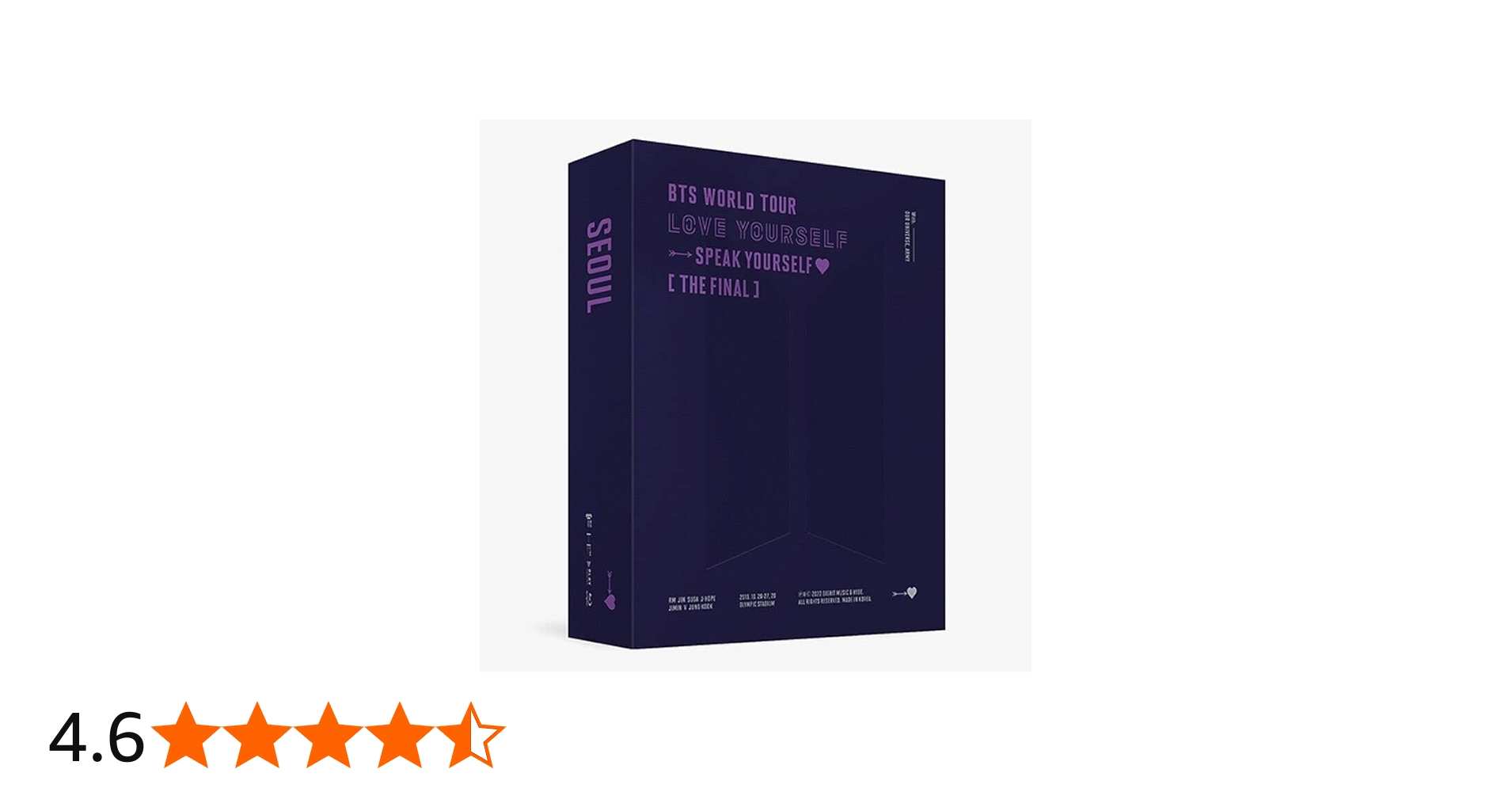 BTS WORLD TOUR LOVE YOURSELF SPEAK YOURSELF THE FINAL [ BLU-RAY ]+