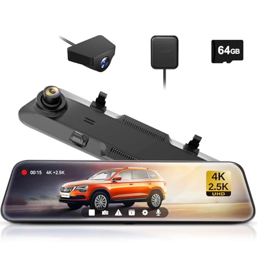 Amazon.co.jp: WOLFBOX ドライブレコーダー ミラー型 最新 フロント4K+