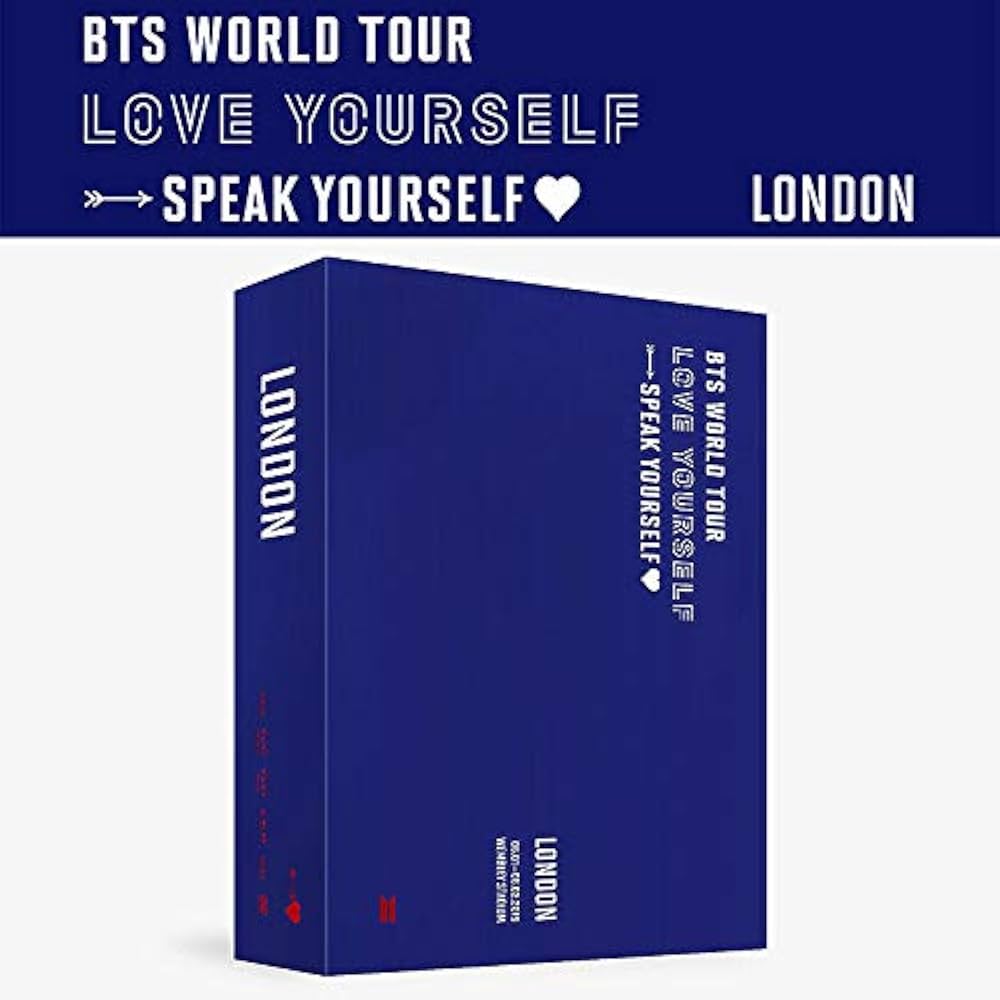 BTS WORLD TOUR LOVE YOURSELF SPEAK YOURSELF LONDON 2 DISC(D.V.D CD
