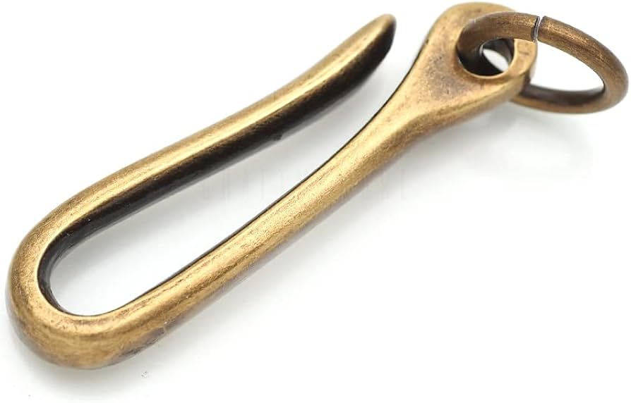 Amazon.com: CRAFTMEMORE Japanese Fish Hook Keychain Wallet Holder