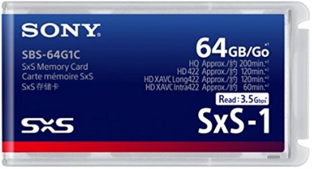 Amazon.co.jp: 【SBS-64G1C】SONY SxS-1 メモリーカード 64GB