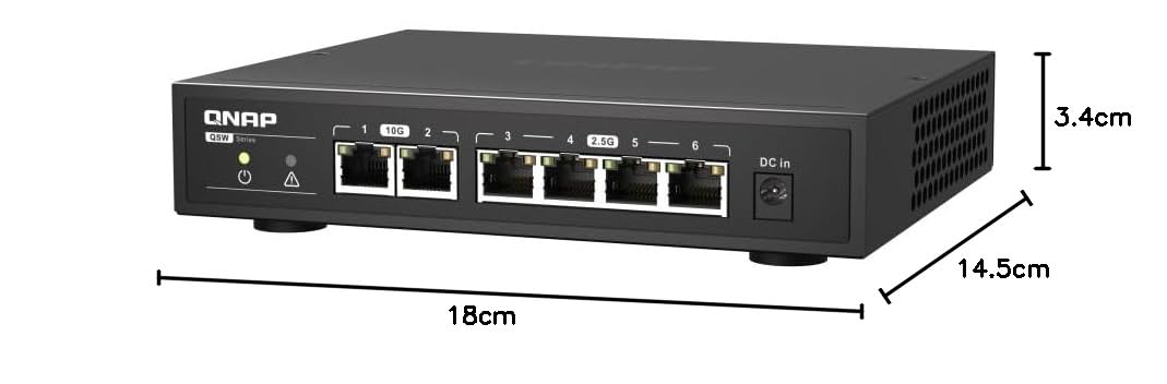 QNAP QSW-2104-2T 2ports 10GbE RJ45 5port: Amazon.de: Computer