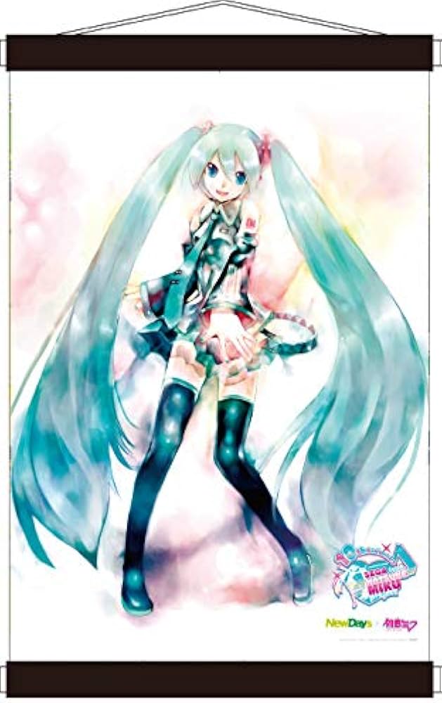 Amazon.co.jp: NewDays×初音ミク B2タペストリー KEI : ホーム＆キッチン