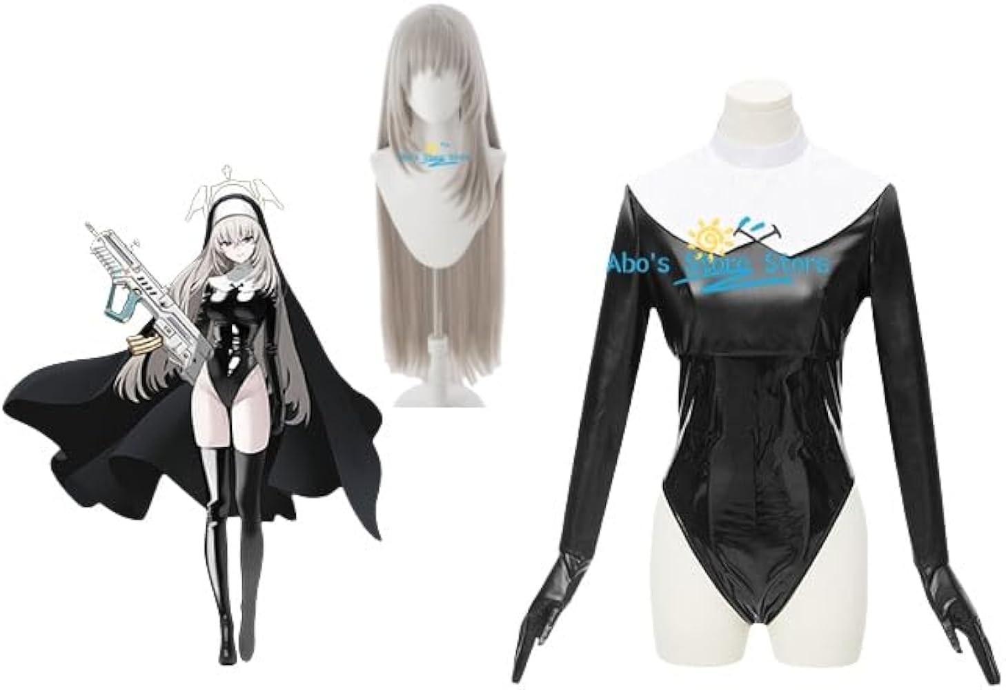 Amazon.co.jp: ブルーアーカイブ 歌住サクラコ 覚悟コスプレ衣装+